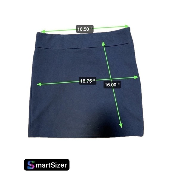 Banana Republic Side Zip Pencil Skirt Navy Blue Size 12 - Picture 6 of 6